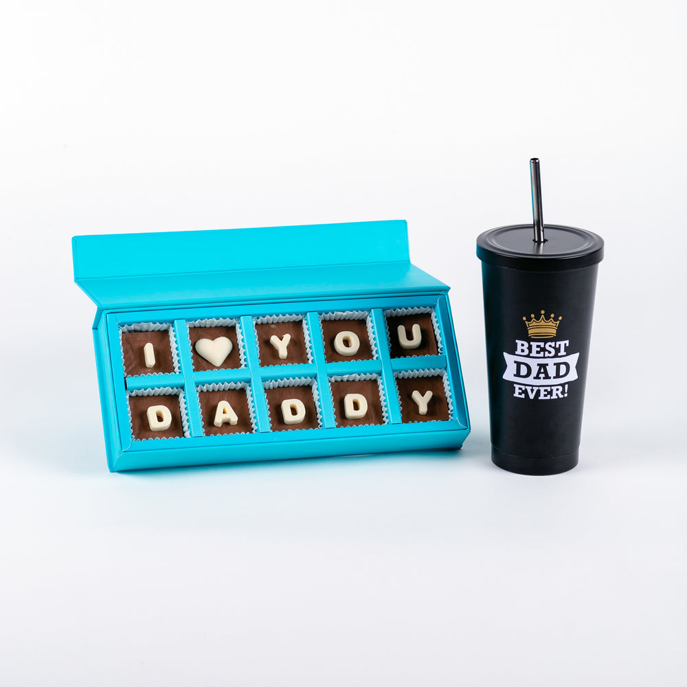 Father's Day Personalised Tumbler & Chocolate Set