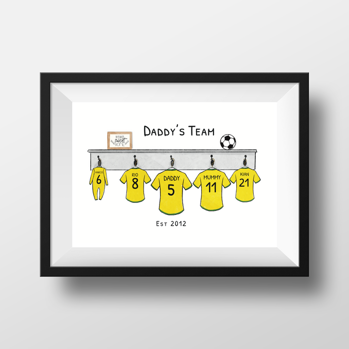 Football Team Family Photo Frame