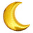 Crescent Moon Balloon Metallic Gold