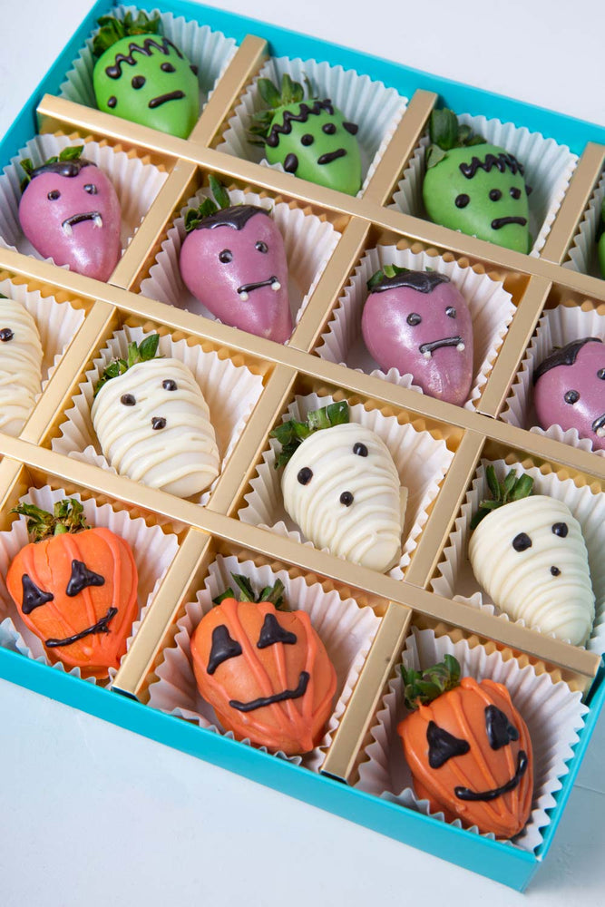 Chocolate Strawberry Ghosts and Pumpkins