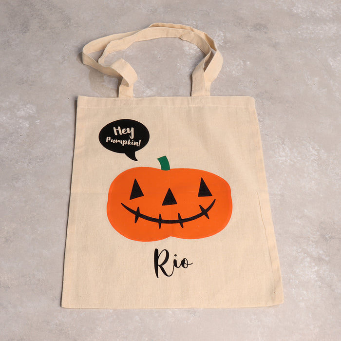 Pumpkin Personalised Tote Bag