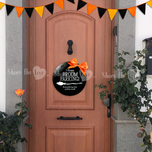 Hallooween Broom Parking Door Design