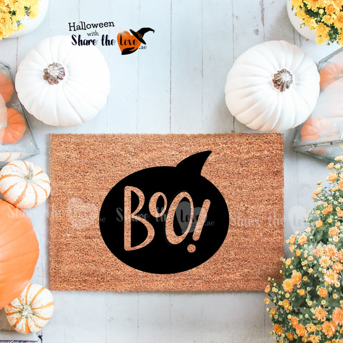 Boo! Hallooween Doormat