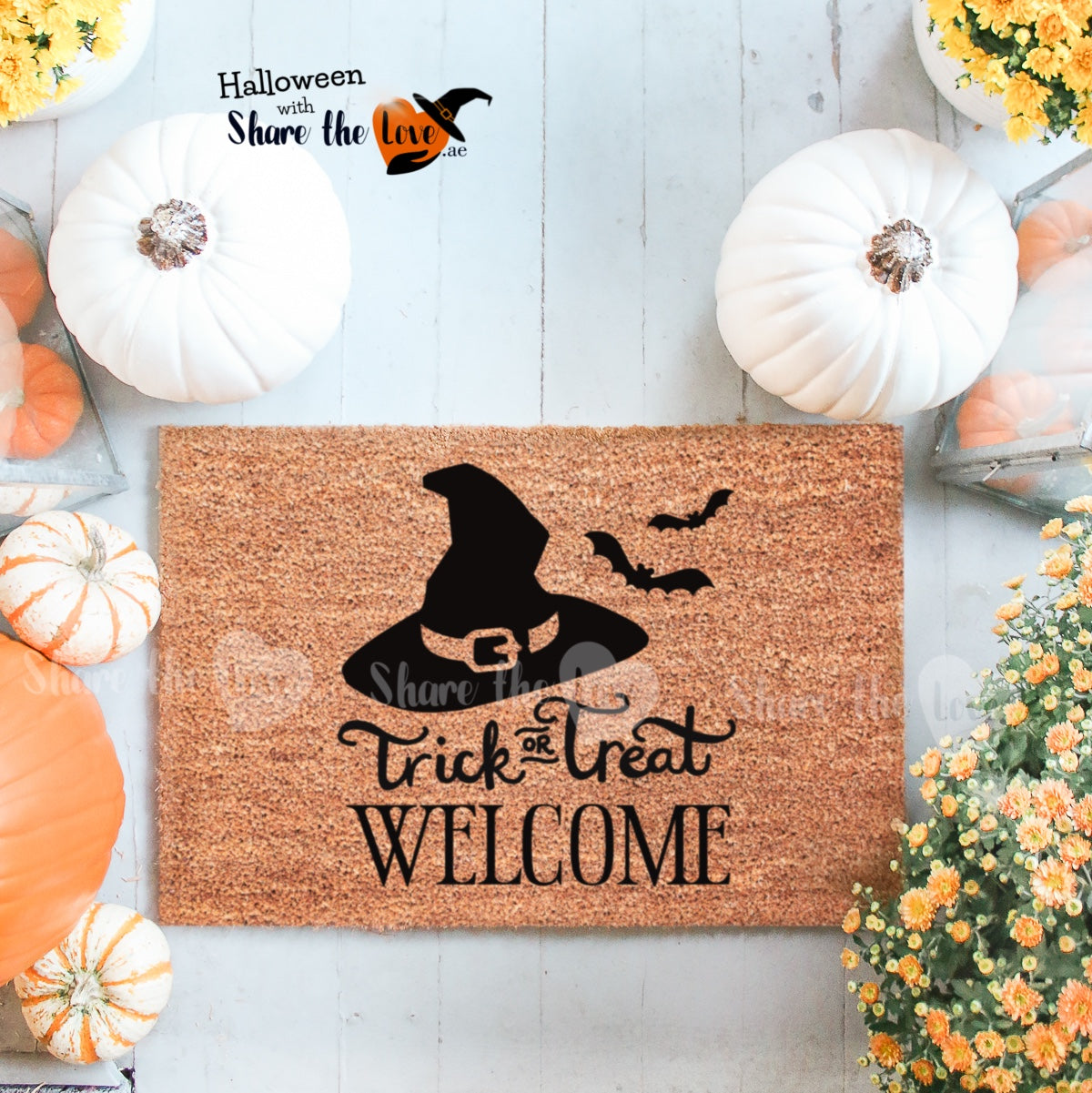 Trick Or Treat Welcome Doormat