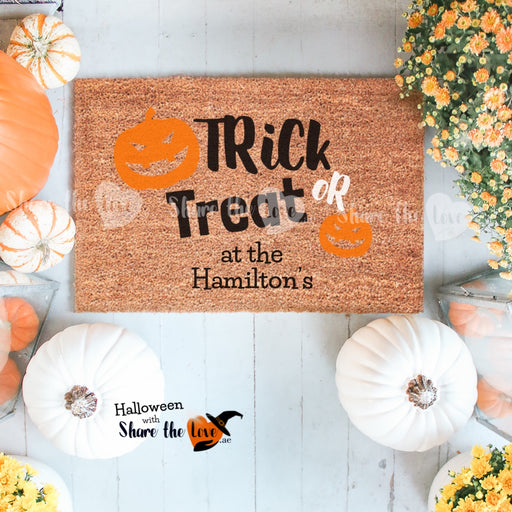 Trick Or Treat At The Family Doormat
