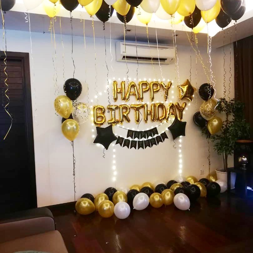 Deluxe Happy Birthday Balloon Room Decorations