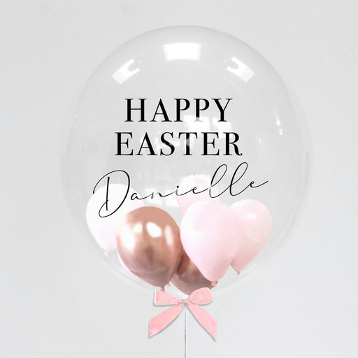 Happy Easter Personalised Bubble Balloon - Classic
