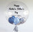 Blue & Chrome - Personalised Bubble Balloon