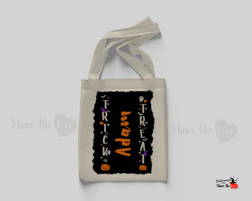 Trick Or Treat Canvass Bag