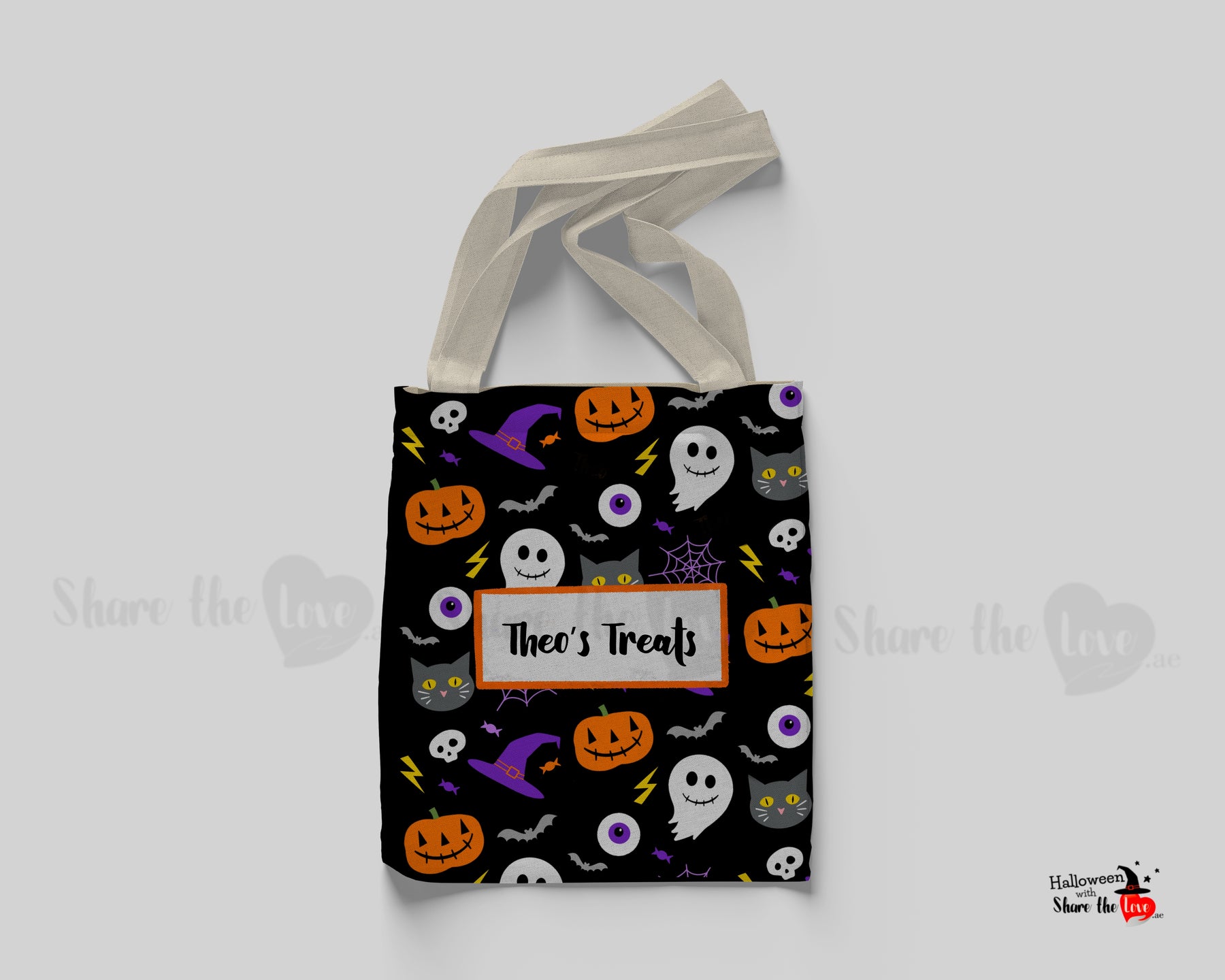 Halloween Characters Canvass Bag