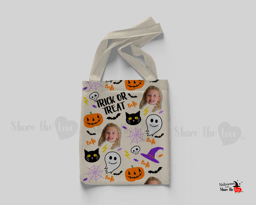 Halloween Head Photo Tote Bag