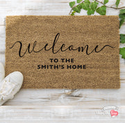Welcome to the "Family Name" Doormat
