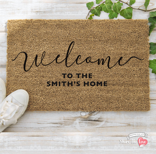 Welcome to the "Family Name" Doormat