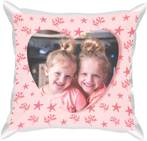 Pink heart sales cushion