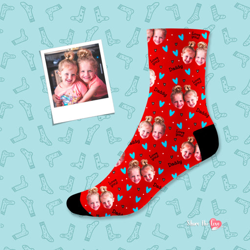 Love You Daddy Personalised Socks