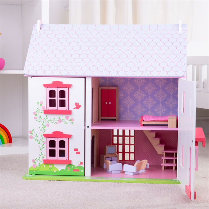 Sweet pea top cottage dollhouse