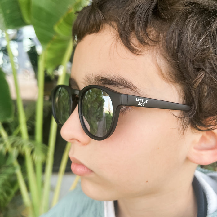 Sydney - Black Mirrored Kids Sunglasses