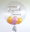 Orange & Purple Bubble - Personalised Balloon