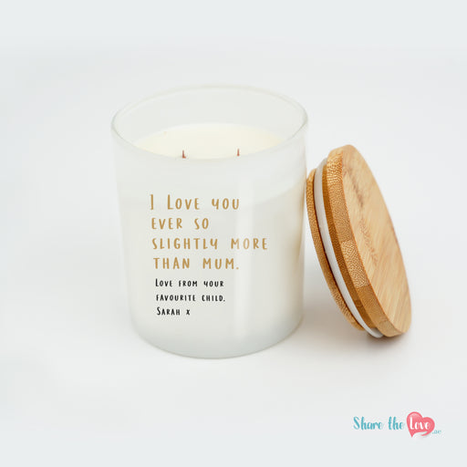 "I Love You" Personalised Candle