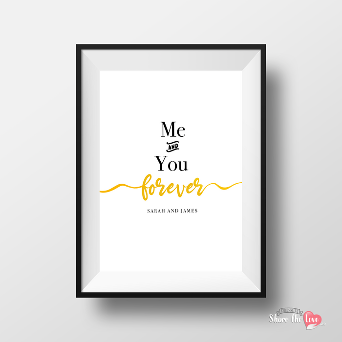 Me and You Forever Art Frame