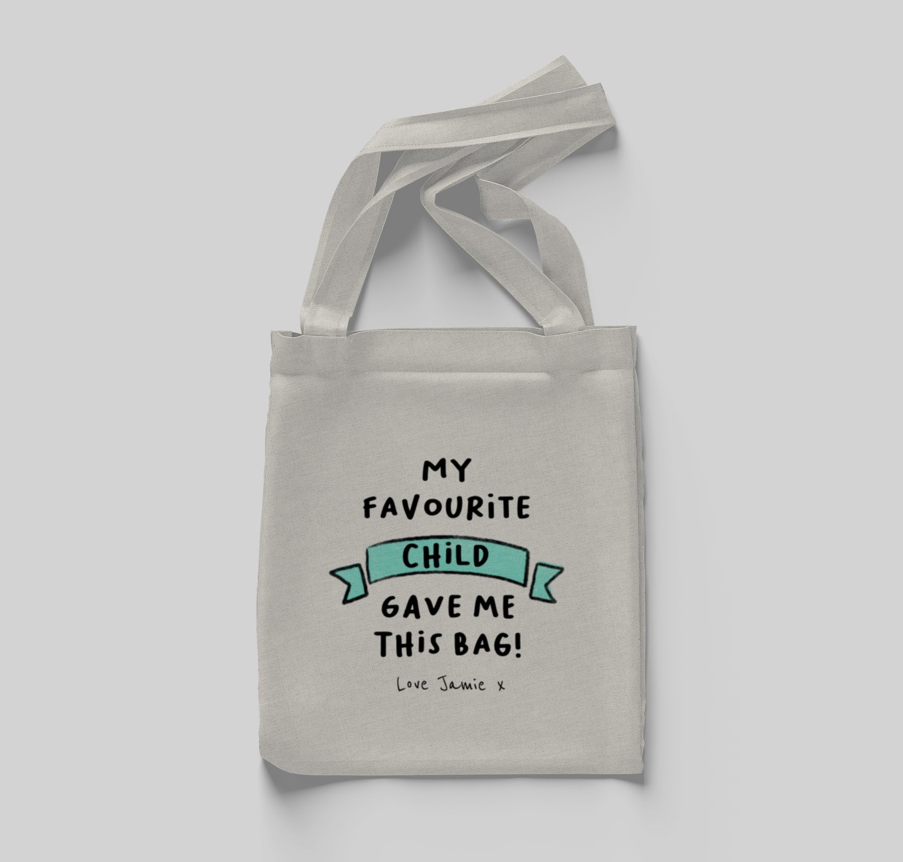 My Favorite Child Tote Bag Blue