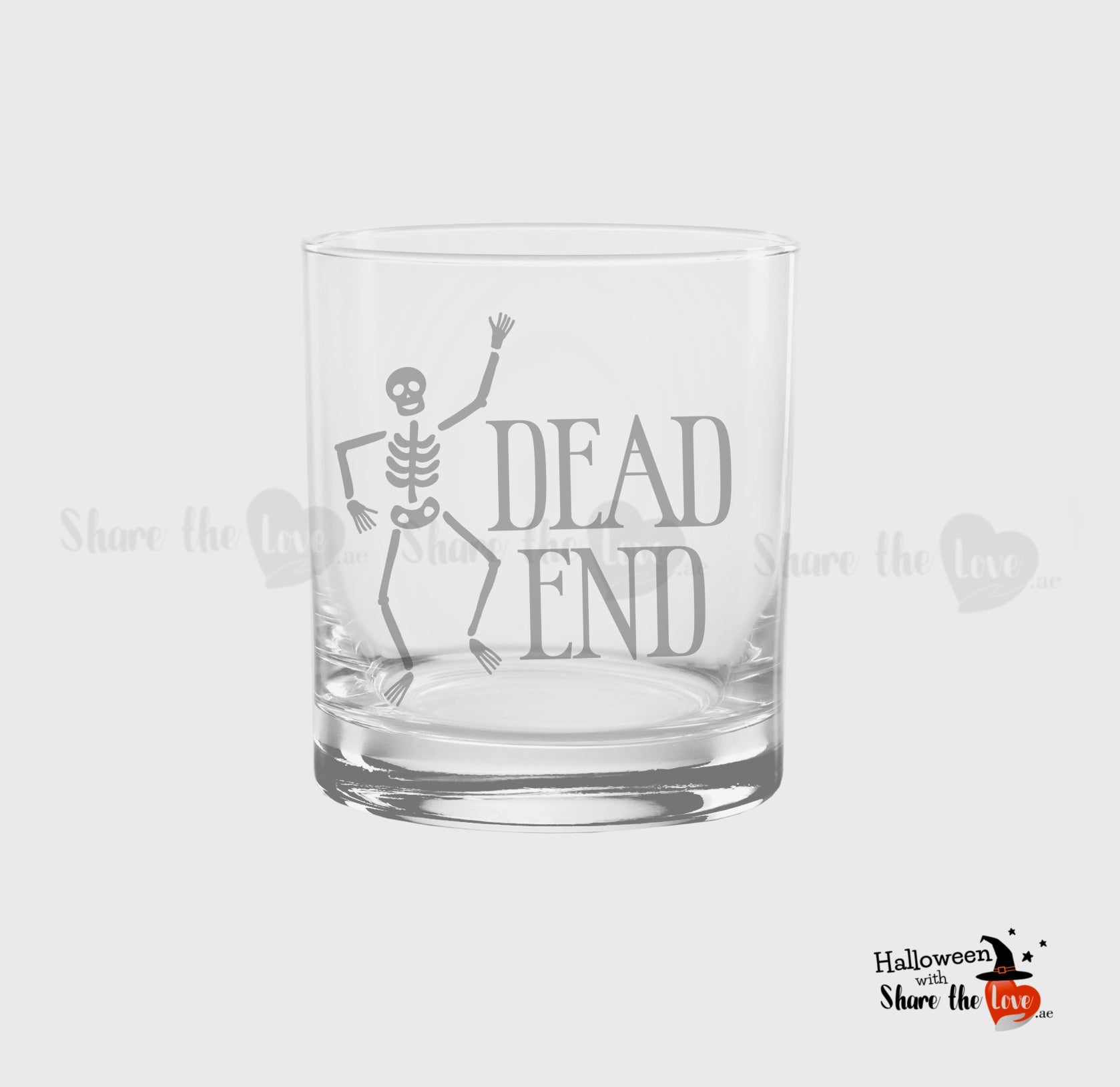 Hallooween Dead End Whiskey Glass