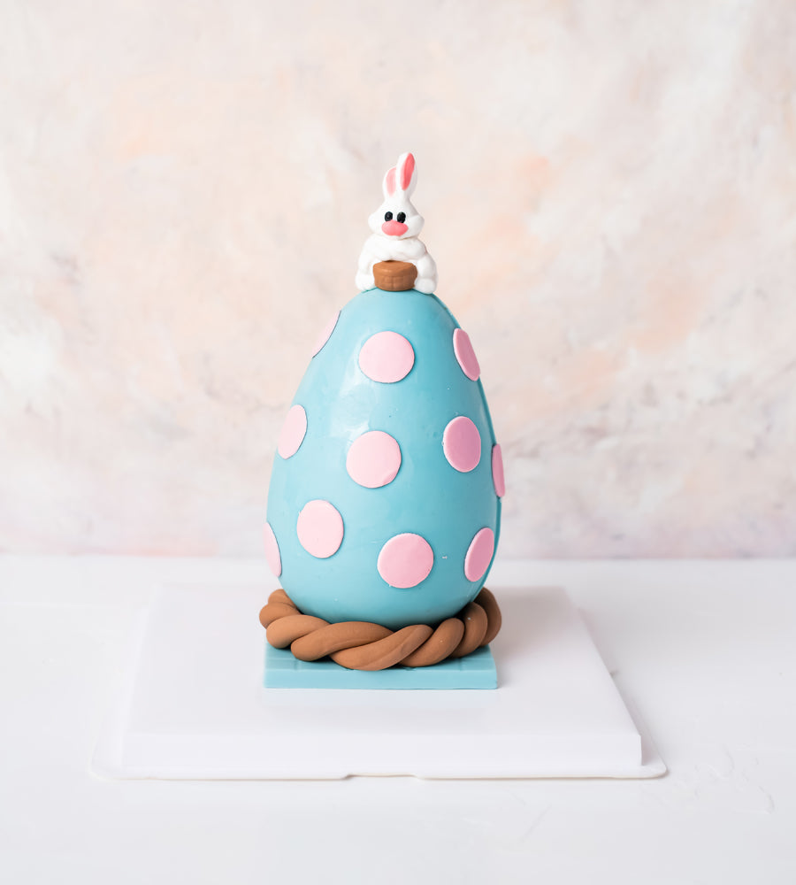 Blue and Pink Chocolate Egg