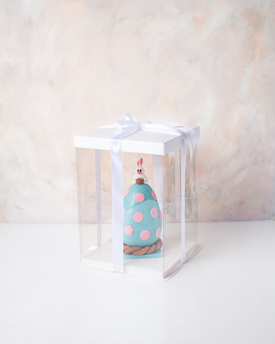 Blue and Pink Chocolate Egg