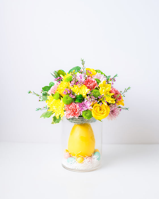 Spring Bouquet with Large Egg