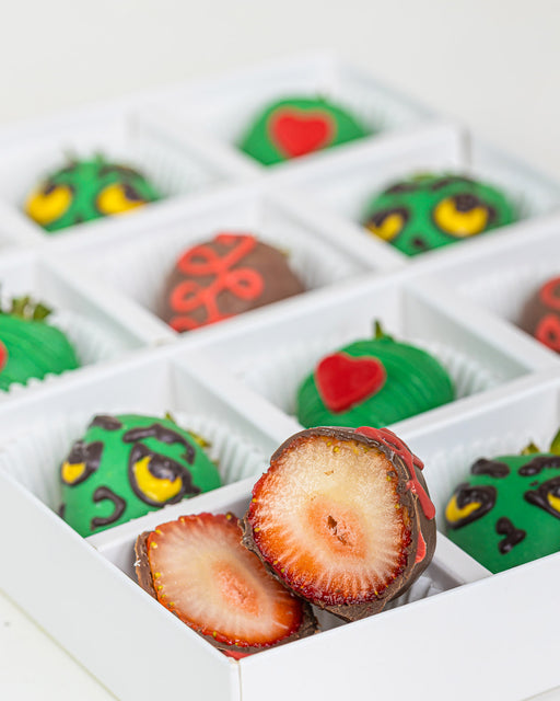 The Grinch Chocolate Strawberries