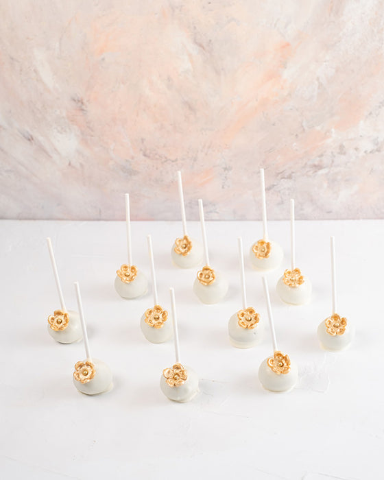 White and Golden Cake Pops