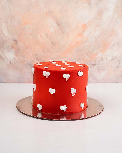 Red Cakes with Hearts