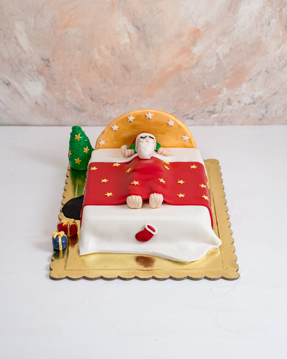 Sleeping Santa Cake