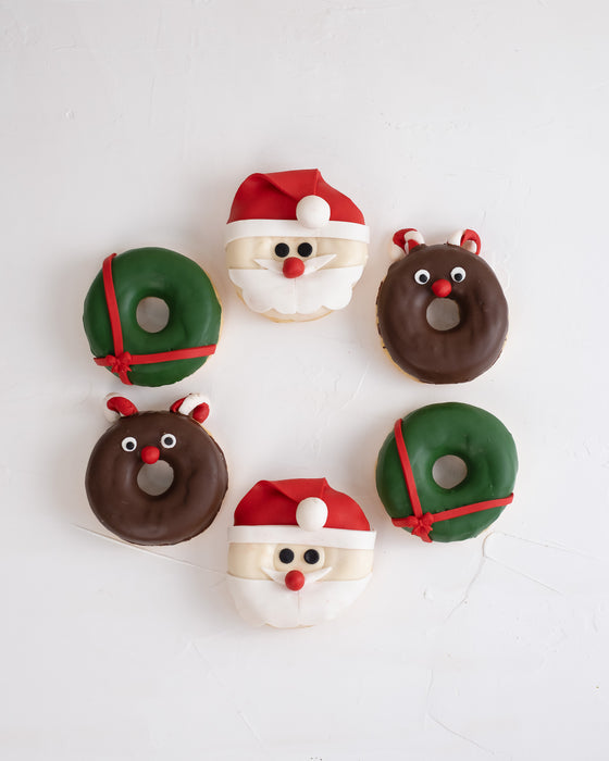 Santa and Reindeer Donuts