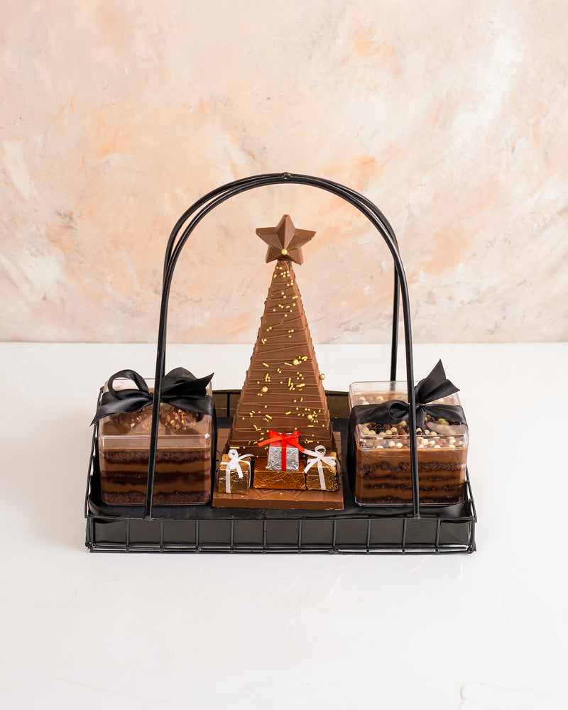 Jar Cakes and Chocolate Tree Hamper