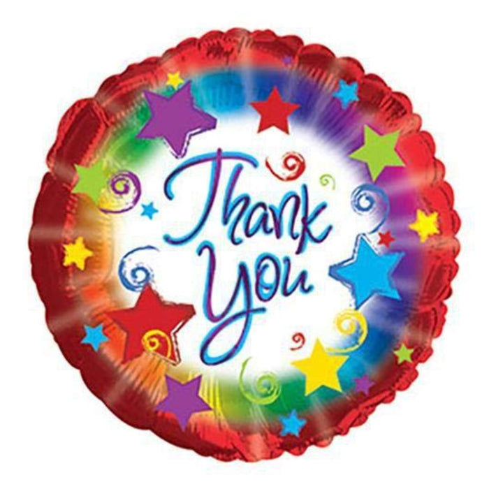 Thank You Balloon ( Stars) Helium Balloon