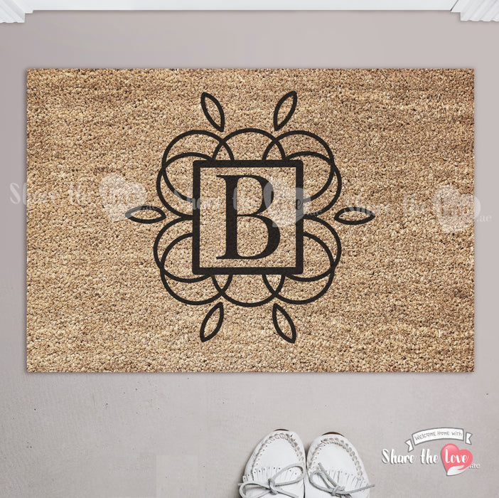 Ornate Initials Doormat