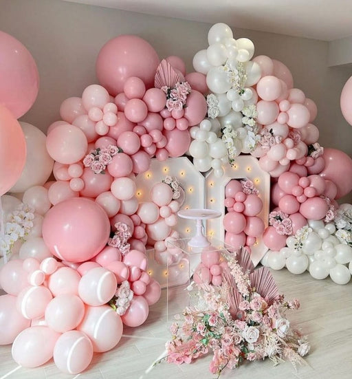 Party Balloon Set with LED Numbers & Artificial Flowers (All Numbers Available)