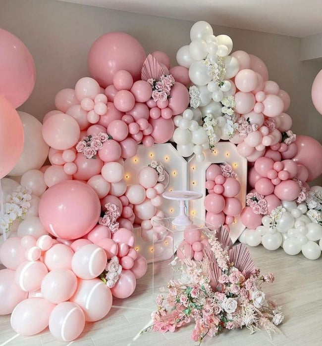 Party Balloon Set with LED Numbers & Artificial Flowers (All Numbers Available)