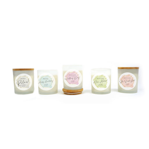 Wedding Day Personalised Candle