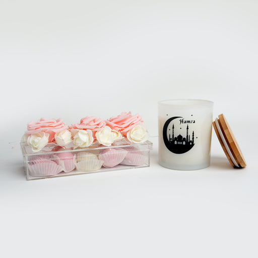 Personalised Candle & Eid Gift Box Combo