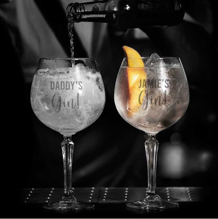 Personalised Gin Cocktail Glass