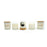 Personalised Luxury Soy Wax Scented Candle with two Wooden Wicks