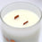 Personalised Luxury Soy Wax Scented Candle with two Wooden Wicks