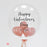 Personalised Valentine's Day Bubble Balloon - Rose Gold
