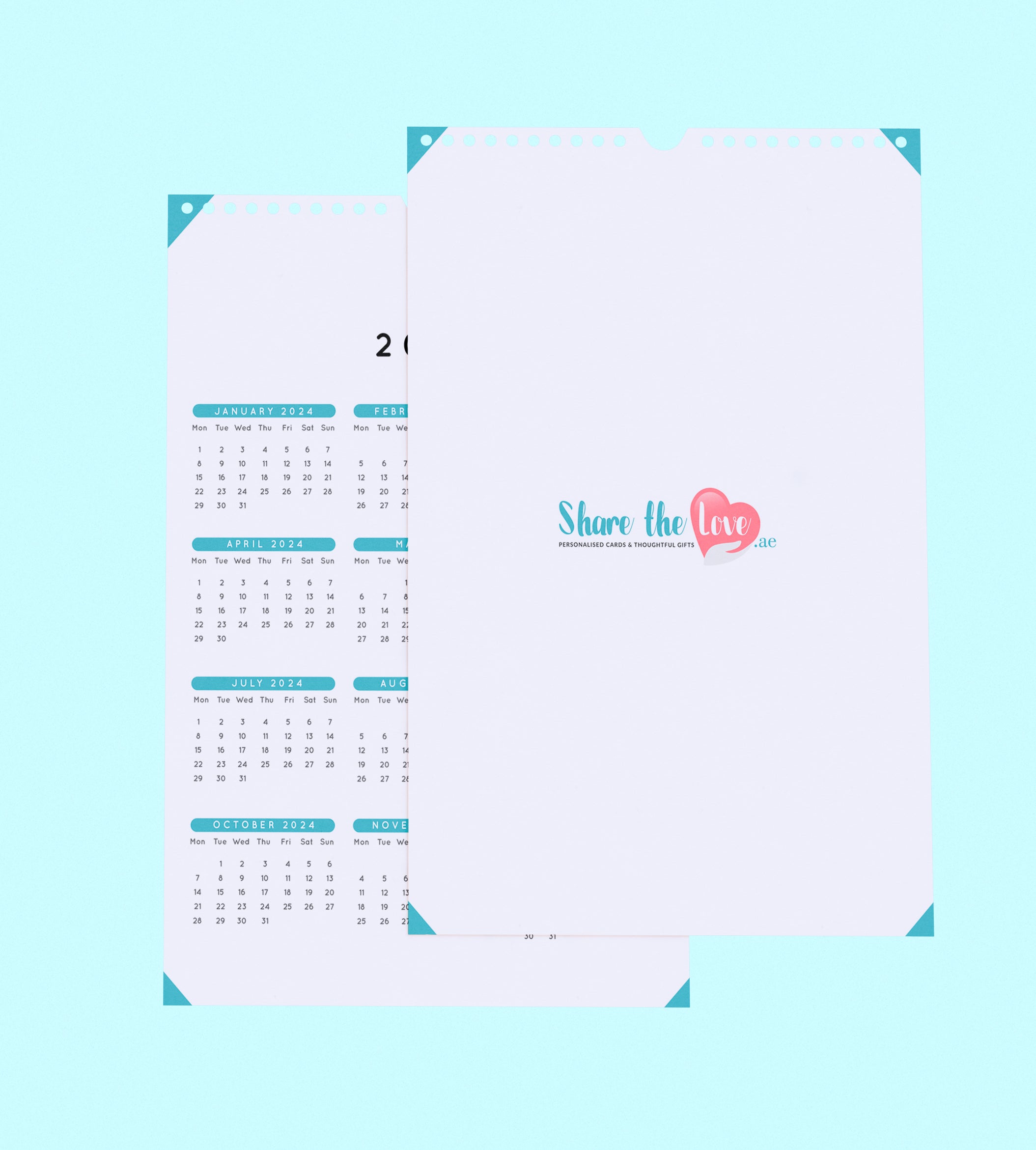 Personalised Wall Calendar 01 (A4 or A3)