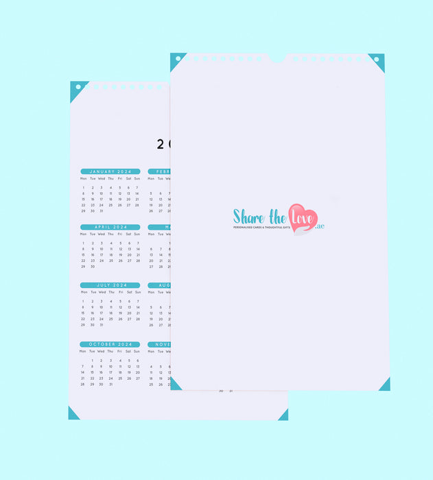 Personalised Wall Calendar 01 (A4 or A3)