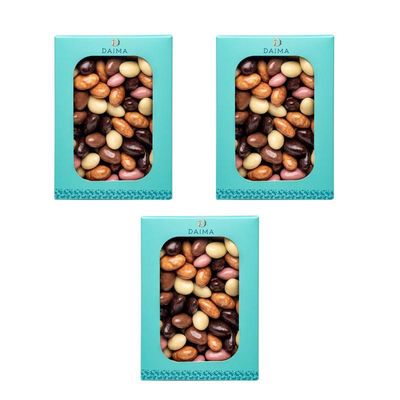 Pre Packed Dragee Almond Assorted 3Pcs