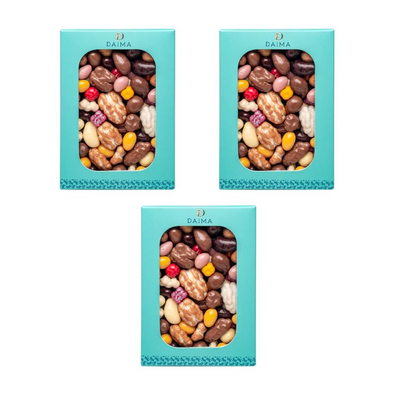 Pre Packed Dragee Assorted Nuts & Fruits 3Pcs