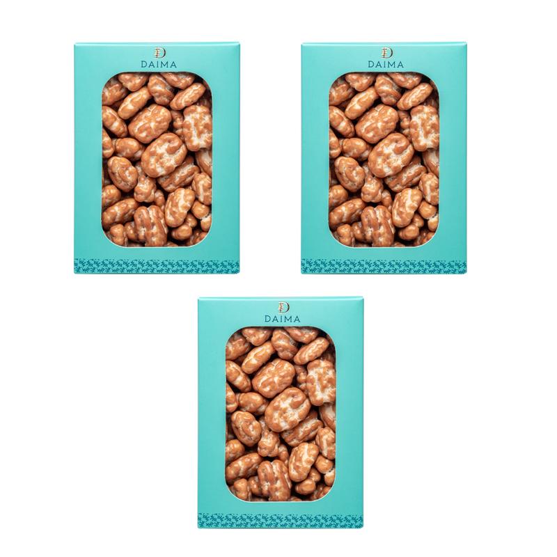 Pre Packed Dragee Pecan caramel 3Pcs